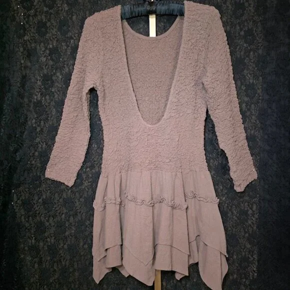 NWT Free People What A Time Drop-Waist Mini Dress L - Picture 7 of 12